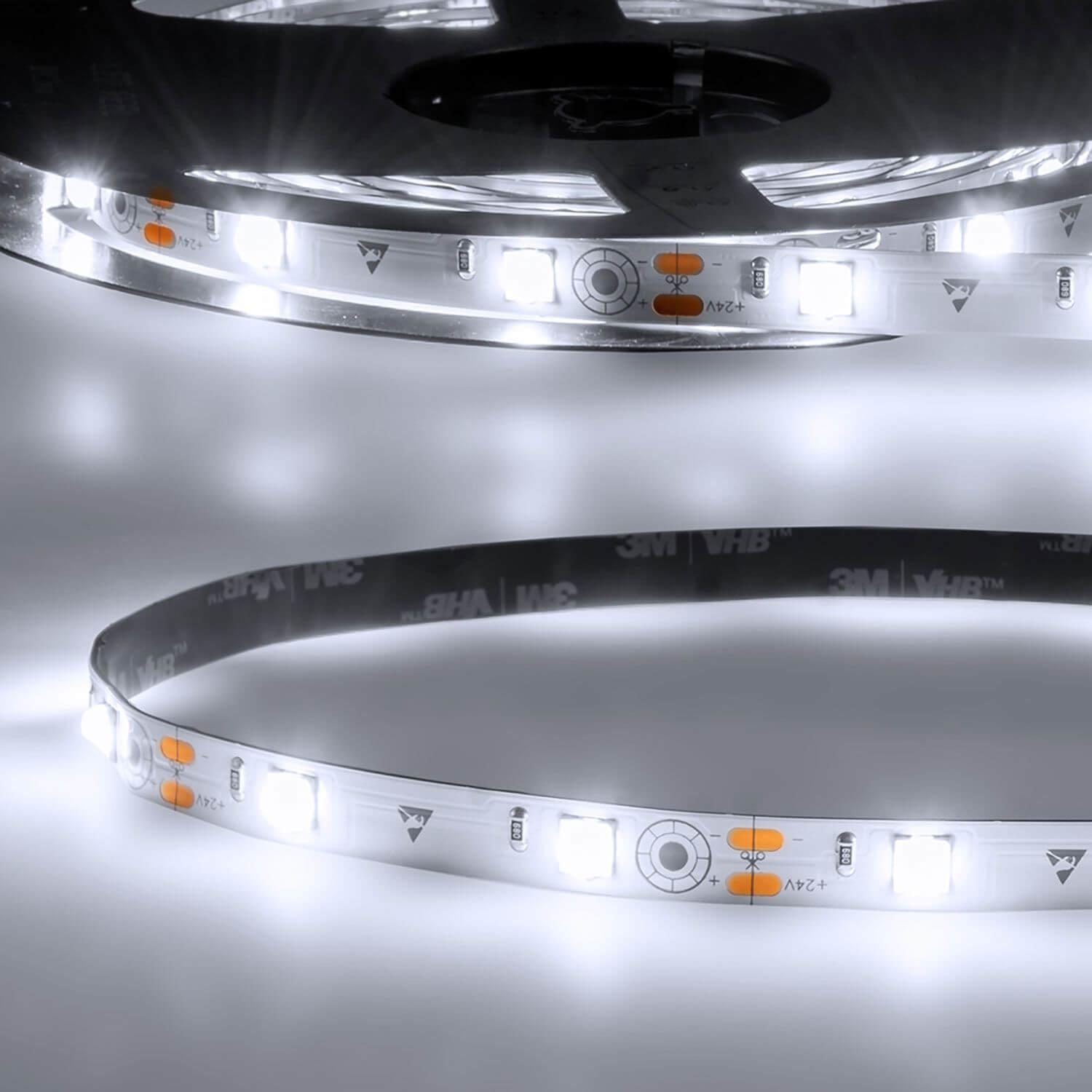 Isoled, LED Streifen, LED HEQ860 Flexband Streifen Linse 160°, 24V, 17W, IP20, kaltweiss, 28 LED/m (2800 cm)