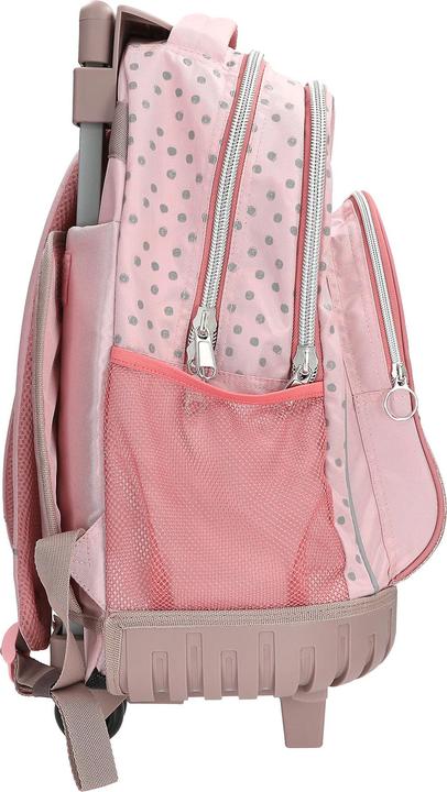 Image du produit Top Model Topmodel - School Backpack Trolley - Rosé with Grey Polka Dots (28 l)