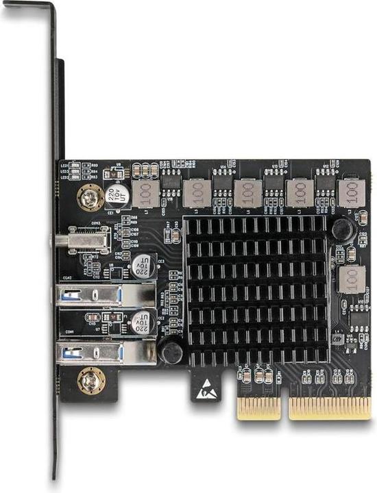 Image du produit Delock PCI Express x4 Karte zu 1 x USB Type-C 20 Gbps + 2 x Typ-A 10 Gbps - Low Profile Formfaktor