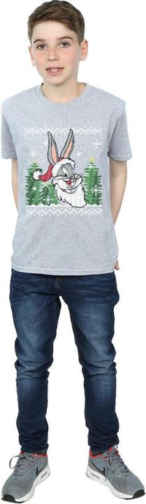 Produktbild Looney Tunes Bugs Bunny Christmas Fair Isle TShirt Jungen (128)