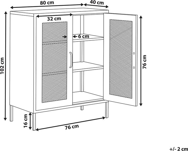 Produktbild Beliani Wakatipu (80 x 40 x 102 cm)