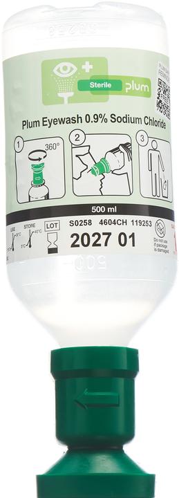 Produktbild Plum Augenspülung NaCl 0.9% 500 ml (Erste Hilfe Set Zubehör)