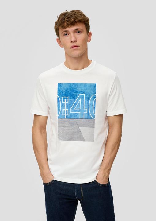 Produktbild s.Oliver T-Shirt Jerseyshirt mit Artwork (S)