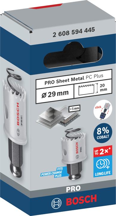 Produktbild Bosch Professional Zubehör PRO Sheet Metal PC Plus Lochsäge, 29 mm (29 Millimeter)