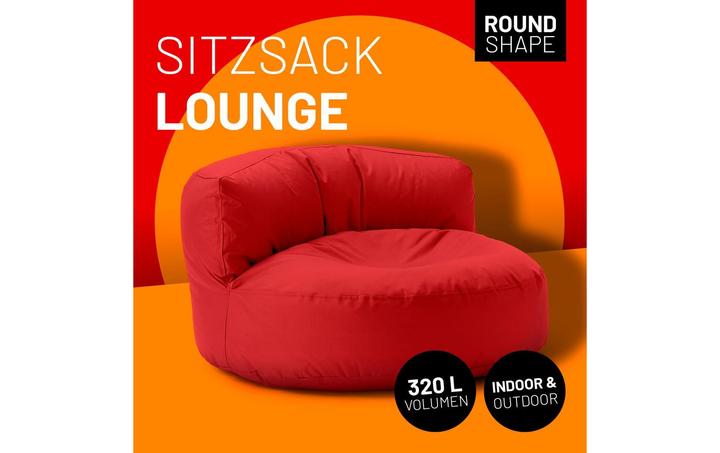 Produktbild Lumaland Sitzsack-Sofa, 320 l Polyester (PES), Rot