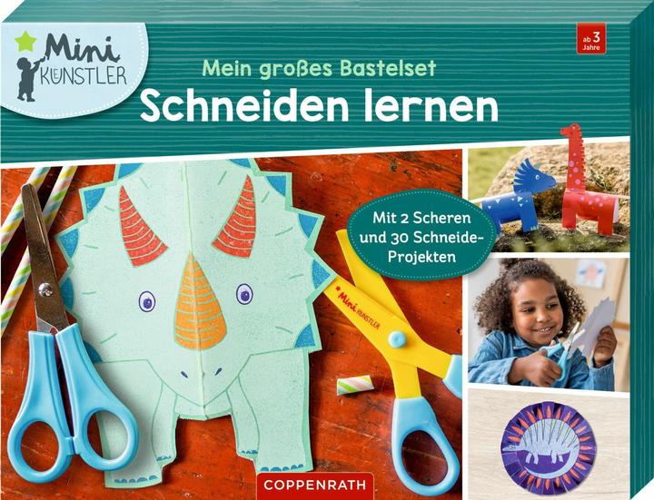 Mein grosses Bastelset: Schneiden lernen, Dinosaurier