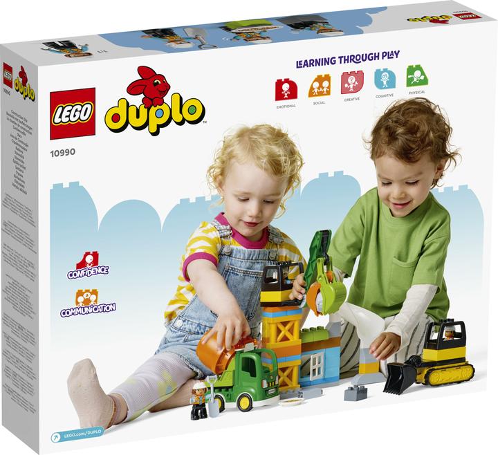 Actual product image LEGO 10990 Construction site with construction vehicles (10990)