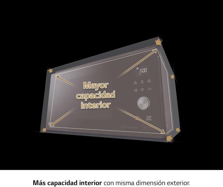 Actual product image LG MJ3965ACS microwave oven Flat surface Microwave with grill 39 L 1350 W Stainless steel