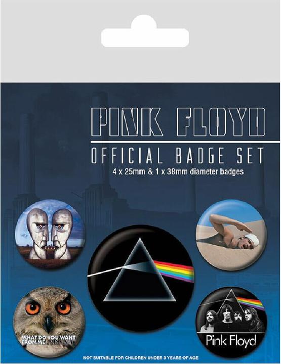 Pyramid Pink Floyd, BP80489, Pink Floyd Badge Pack, Multi-Color, 10 x 12.5cm