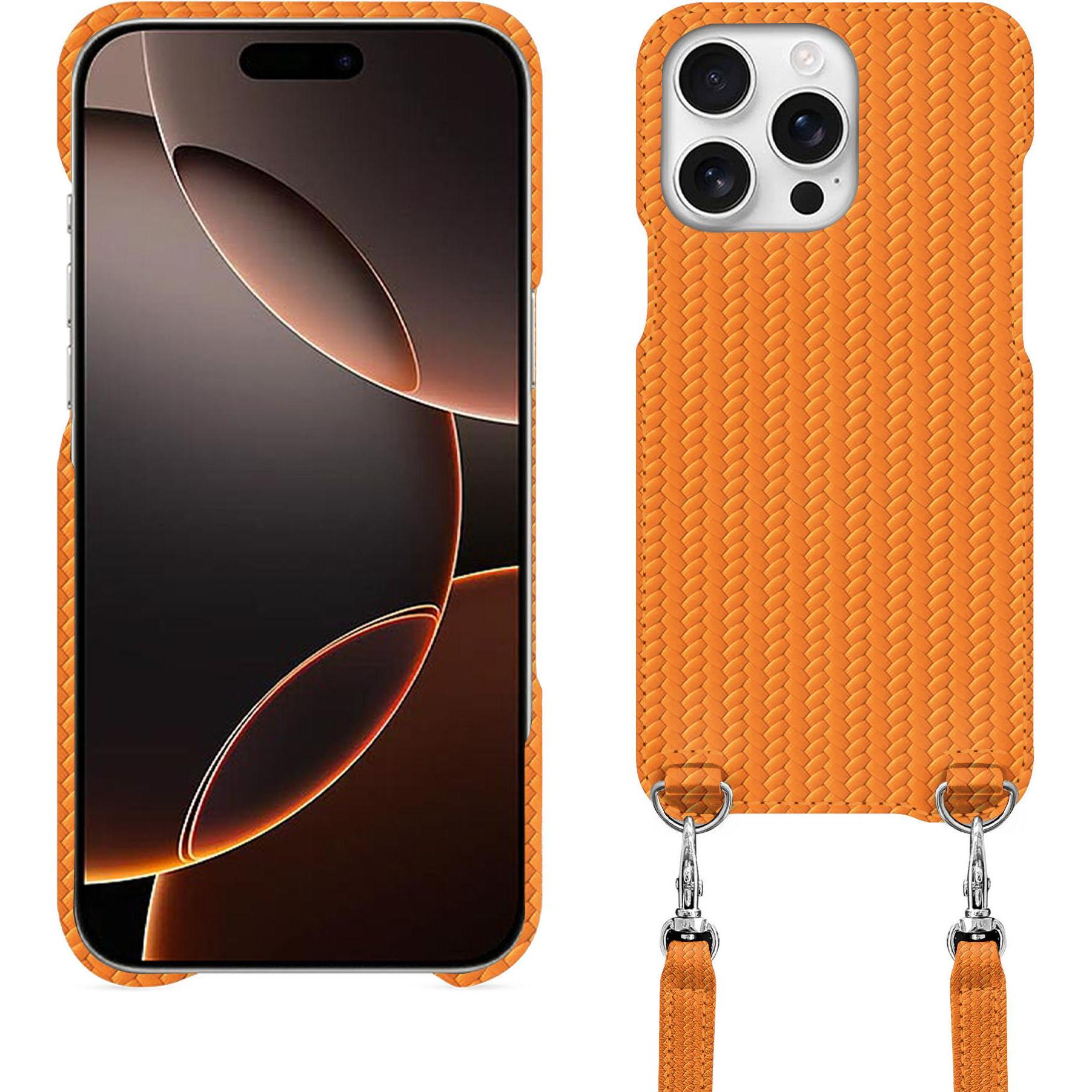 Noreve Schutzhülle mit Schulterriemen Apple iPhone 16 Pro (Apple iPhone 16 Pro), Smartphone Hülle, Violett