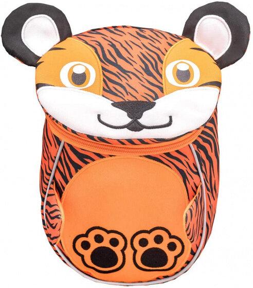 Belmil Kindergarten backpack Mini Animals Tiger synthetic fibre orange/black