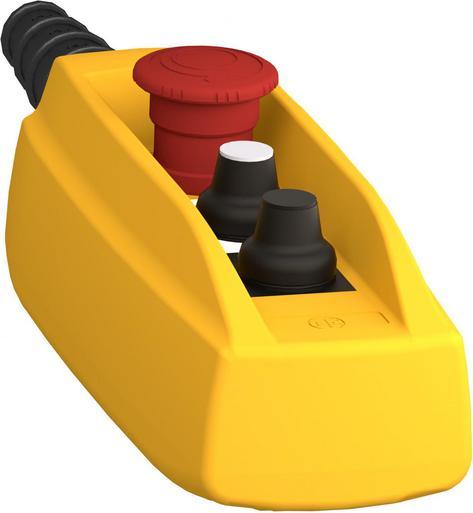 Actual product image Schneider Electric Pendant station XAC-B, 2 push-buttons 1 emergency XACB3191