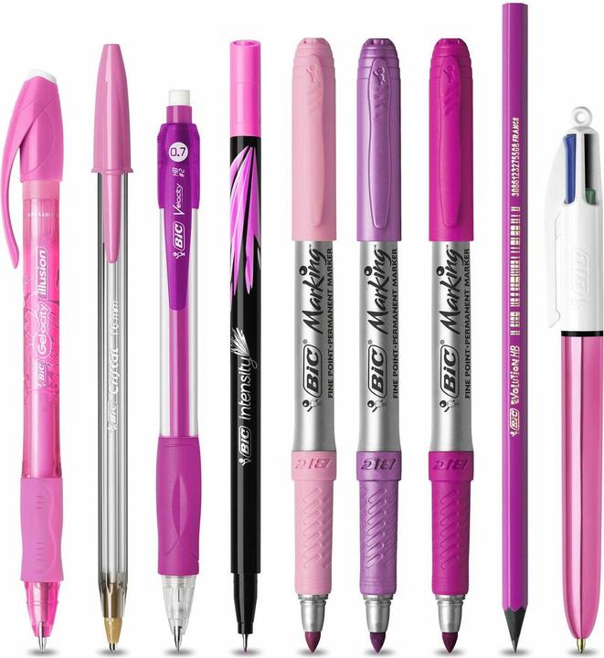 Image du produit Bic Ensemble rose et violet (Multicolore, 9 x)