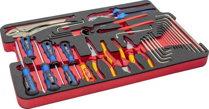 Produktbild Dönges Handwerkzeugkasten DIN 14881-FWKa, komplett in Firebox mit Schaumeinlage