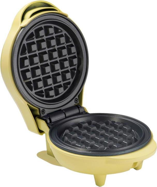 Actual product image Bestron Mini waffle maker yellow
