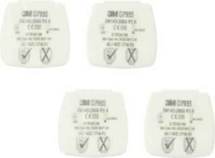 Produktbild 3M Feinstaubvliesfilter D7935 EN143:2000/A1:2006 P3R passend für Serie Secure Click (P3R D, 1 x)