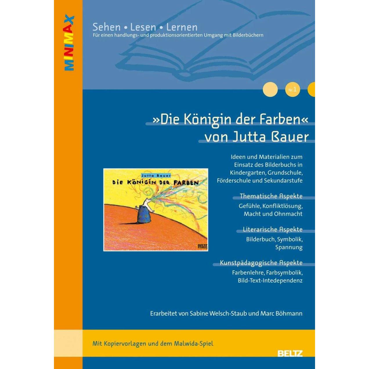 Die Königin der Farben von Jutta Bauer, Schulbücher von Marc Böhmann, Sabine Welsch-Staub