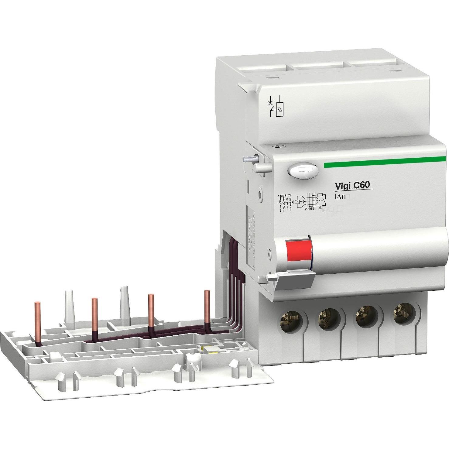 Schneider Electric, Schutzschalter, M9V14463 M9 VIGI C60 4P 63A 300MA AC FI-Block
