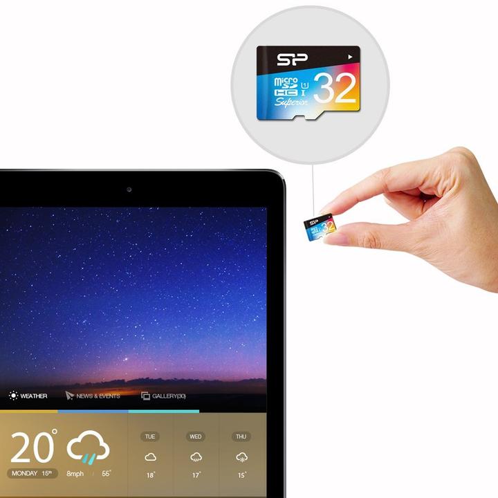 Immagine prodotto Silicon Power Superiore - Scheda di memoria flash (adattatore SD incluso) (32 GB, microSDHC, U1, UHS-I)