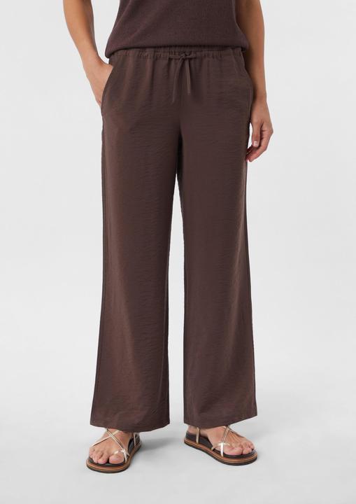 Produktbild Comma Hose Strukturierte Wide-Leg-Hose aus Viskosemix mit Elastikbund (32)