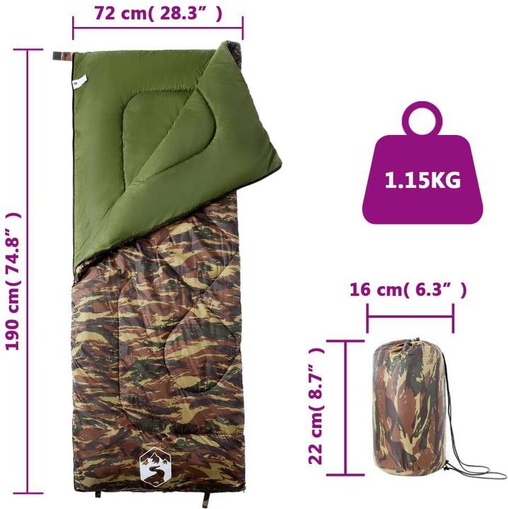Produktbild vidaXL Schlafsack (190 cm)