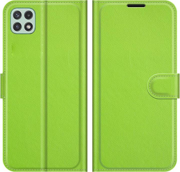 Actual product image Cover-Discount Galaxy A22 5G - leather case cover green (Samsung Galaxy A22 5G)
