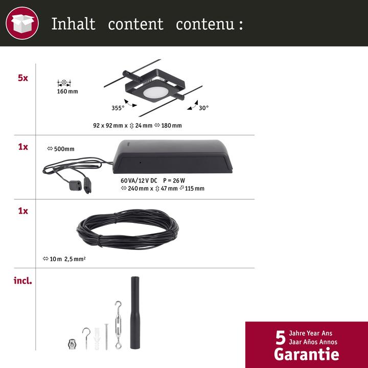 Actual product image Paulmann Luminaires set MacLED