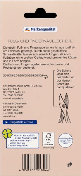 Produktbild dm ebelin Fuss- und Fingernagelschere