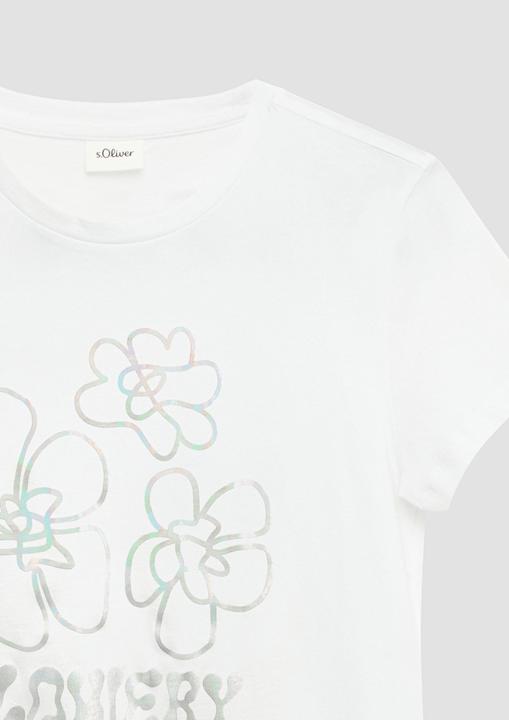 Produktbild S.Oliver T-Shirt Jersey-T-Shirt mit Folienprint im Loose Fit (146, 152)