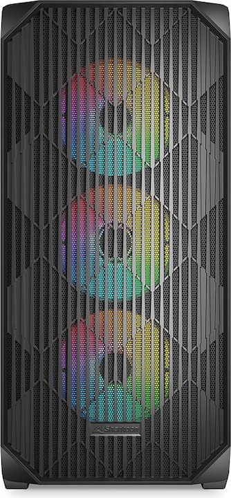 Actual product image Sharkoon AK3 RGB Black ATX (black) (ATX, Mini-ITX, mATX)