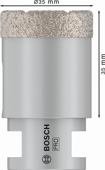Produktbild Bosch Professional Zubehör PRO Core Cutter dry, 35 x 35 x 22,23 mm (35 mm)