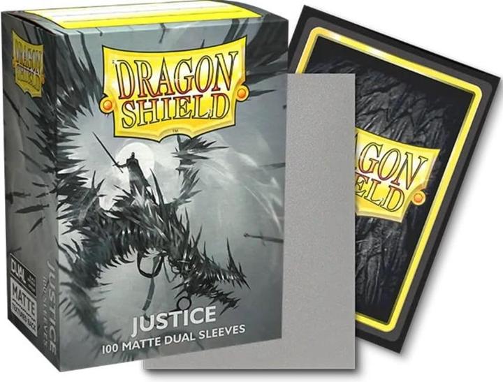 Actual product image Arcane Tinman Dragon Shield Dual Matte Sleeves (x100) - Justice