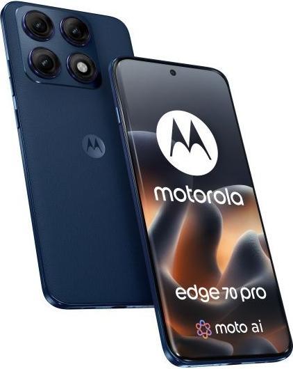 Productafbeelding Motorola Edge 70 Pro 6.78 Android 16.0 5G USB Type-C 8 GB 256 GB 6500 mAh Pantone Titan (256 GB, Granaat, 6.78", Dubbele SIM, 5G)