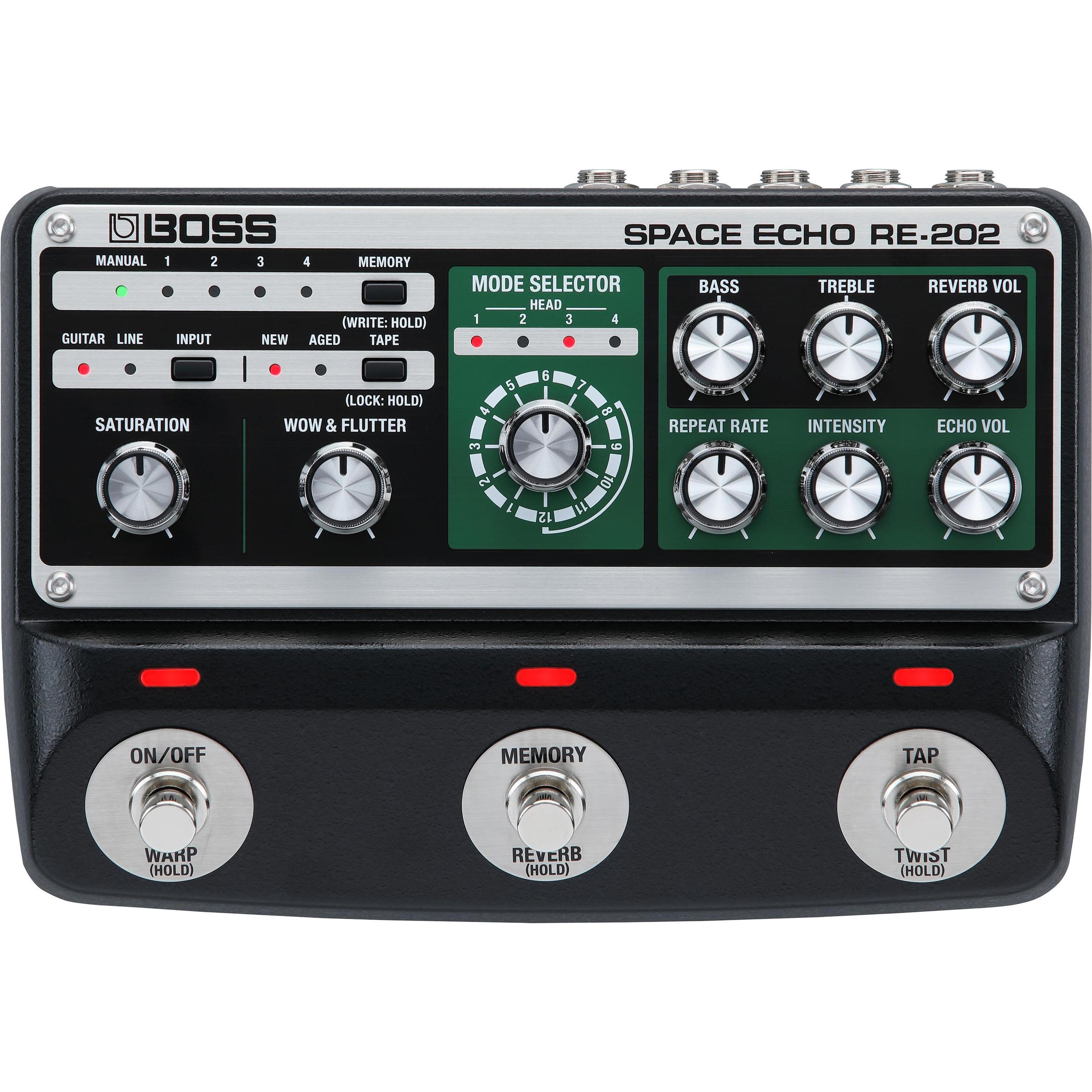 Thumbnail - BOSS (Electronics) RE-202 Space Echo Digital Delay (Gitarre), Effektpedal, Schwarz