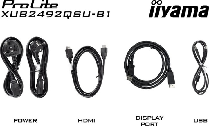 Actual product image iiyama XUB2492QSU-B1 (2560 x 1440 pixels, 23.80")