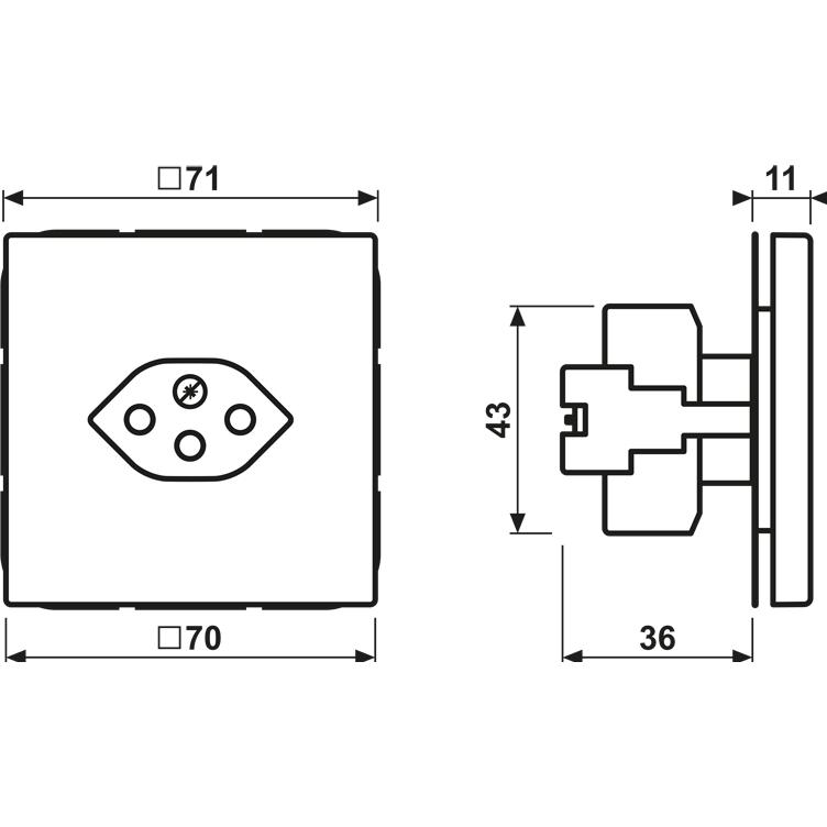 Thumbnail - JUNG, Steckdose, Steckdose