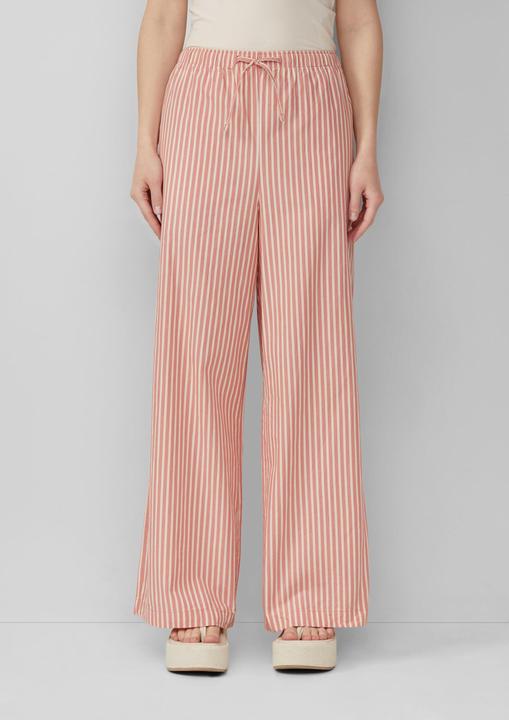 Produktbild S.Oliver Hose Baumwoll-Streifenhose mit weitem Bein | QS x Sarah & Tini (40)