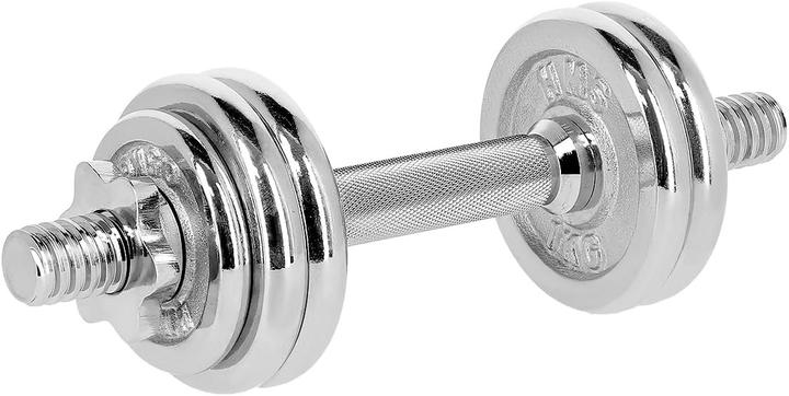 Actual product image HMS Chrome dumbbells in case STC15 (2 x 7 5 kg) (2 x 7.5 kg)