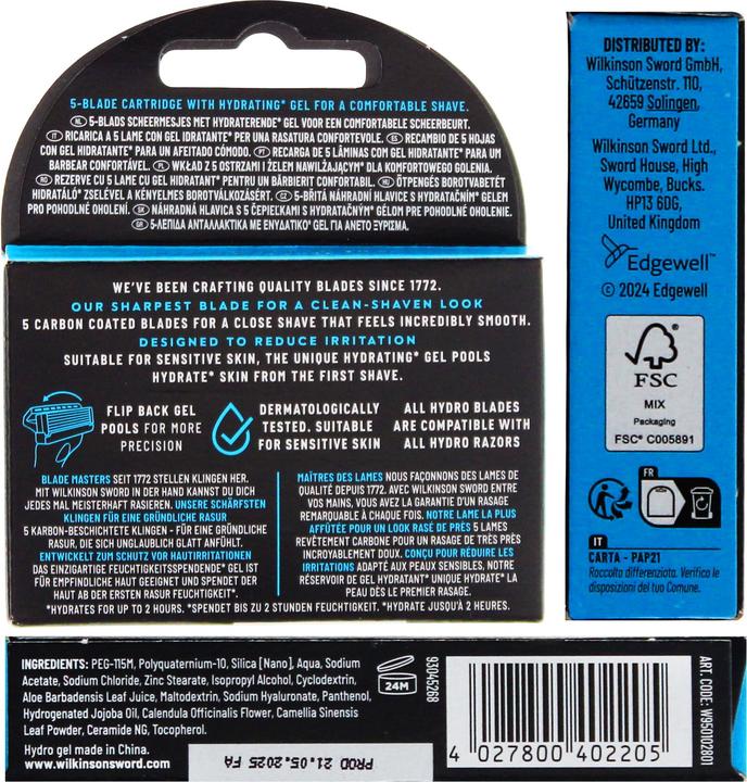 Produktbild Wilkinson Hydro5 Skin Protection Regular (4x)