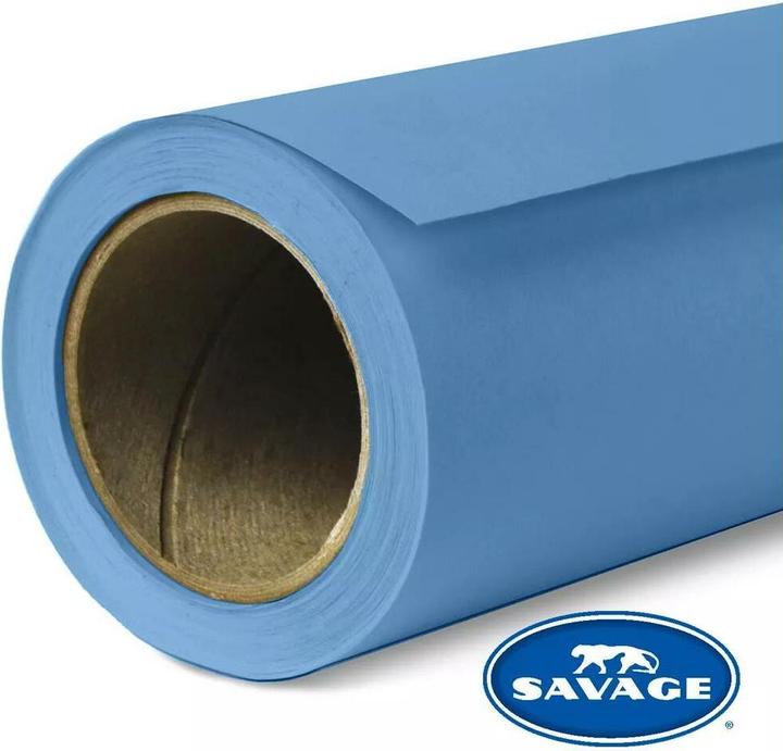 Actual product image Savage Background paper 2.72 x 11m Gulf Blue (272 cm, 1100 cm)