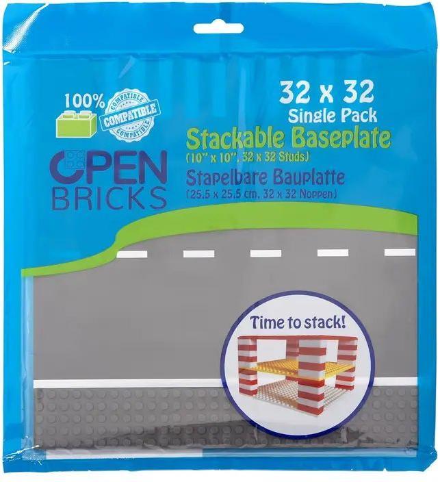 Actual product image Open Bricks Substructural Road Plate Straight 32x32