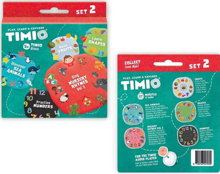 Actual product image Timio Audio Disc Set 2 (Chinese, Dutch, English, French, German, Italian, Portuguese, Spanish)