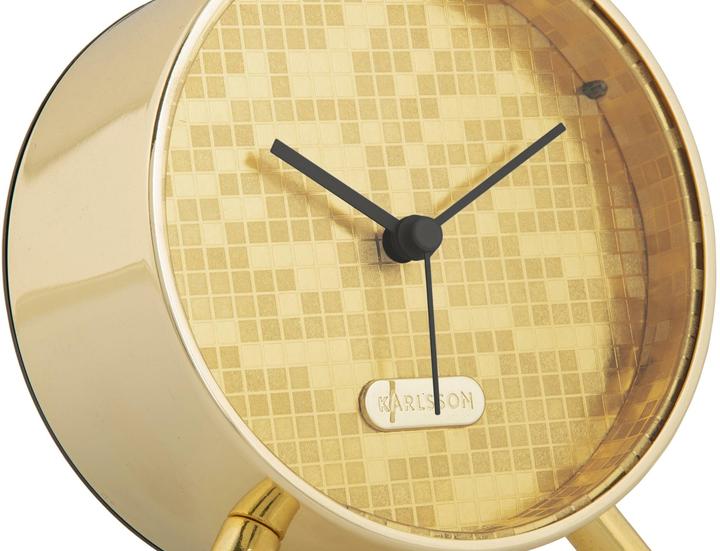 Image du produit Karlsson Réveil classique Disco Bling Bling 11 cm, or