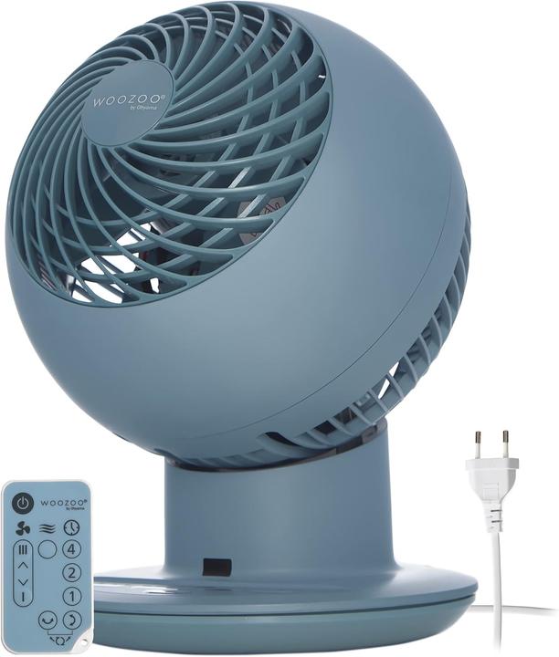 Iris Ohyama Oszillierender Tischventilator mit Fernbedienung (30 dB)