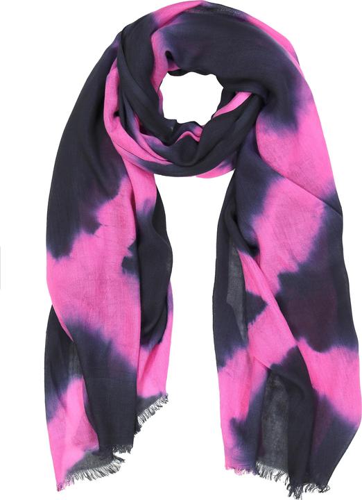 Actual product image Ulla Popken Two Tone Fringed Hem Scarf