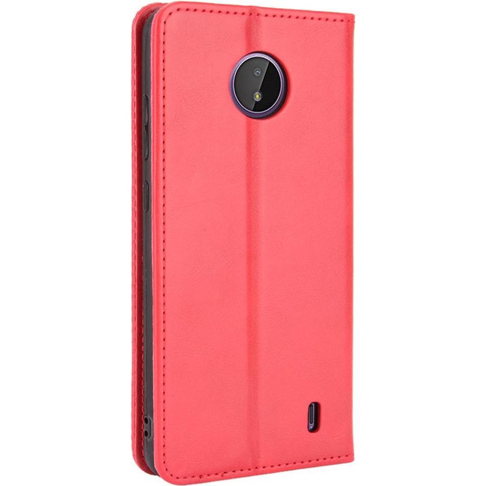 Thumbnail - Cover-Discount Nokia C20 - Stand Flip Case Hülle rot (Nokia C20), Smartphone Hülle, Rot