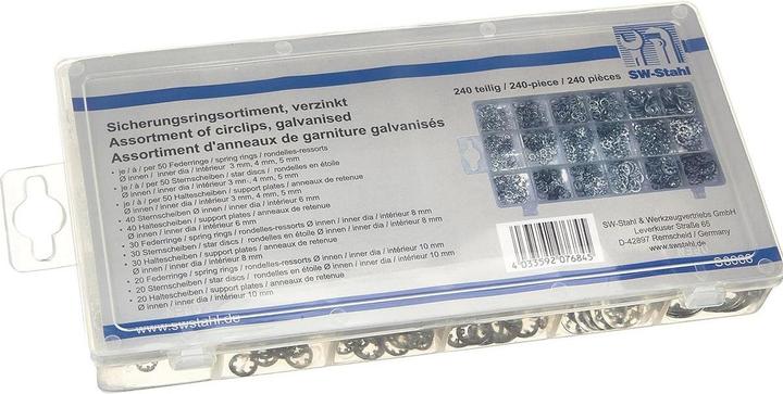 Produktbild SW-Stahl Sortiment Sicherungsringe