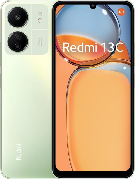 Xiaomi Redmi 13C (128 GB, Clover green, 6.74", Dual SIM, 50 Mpx, 4G)