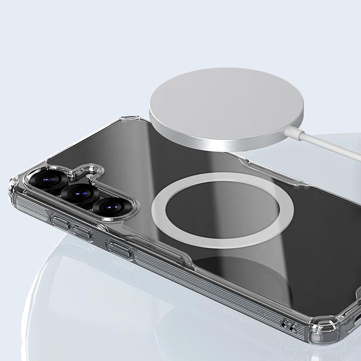 Actual product image Nillkin Etui Nature TPU Pro Magnetic Case z MagSafe na Samsung S25+ - biaÅe (Samsung Galaxy S25, Samsung Galaxy S25+)