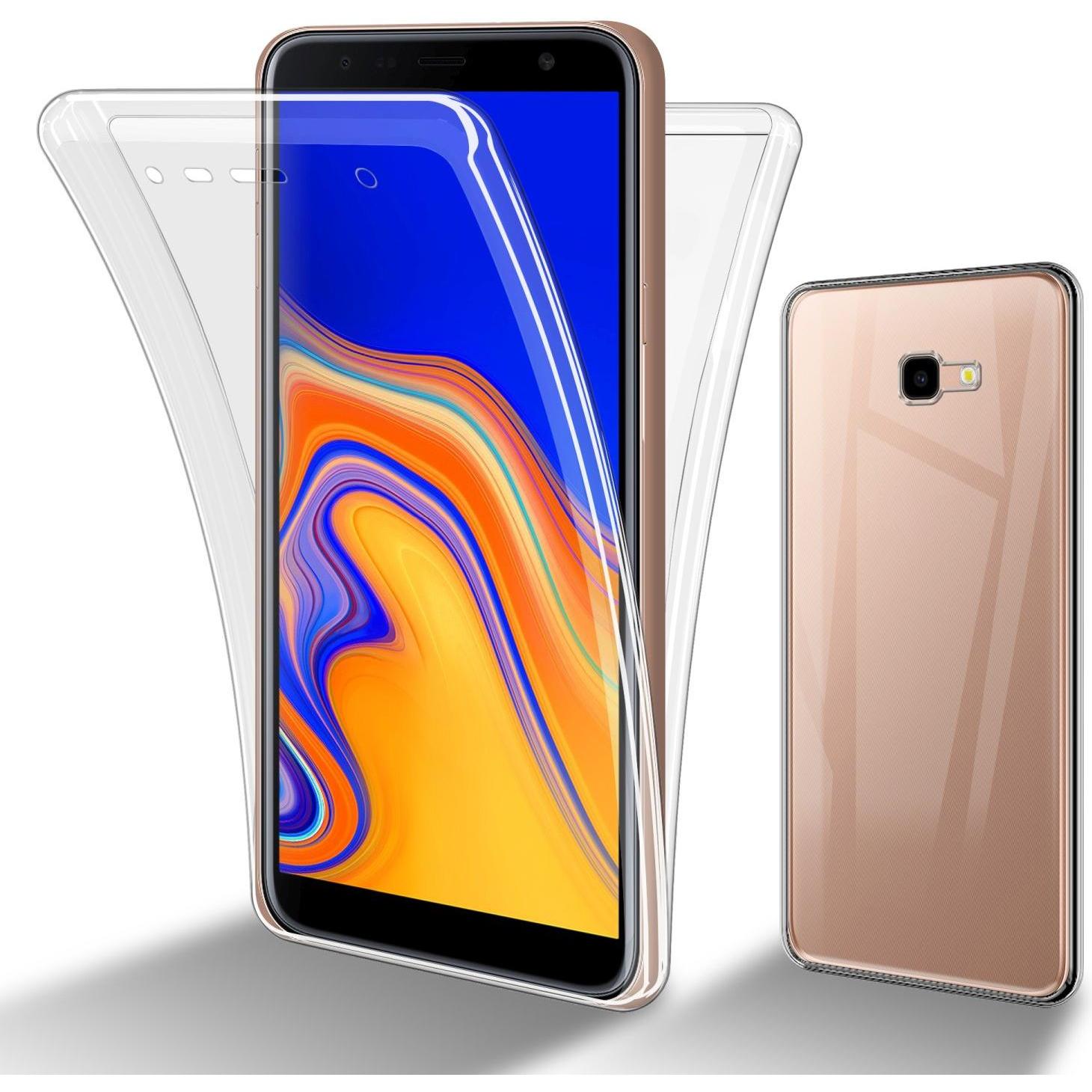 Cadorabo TPU Hülle 360 Grad Case (Samsung Galaxy J4 Prime), Smartphone Hülle, Transparent